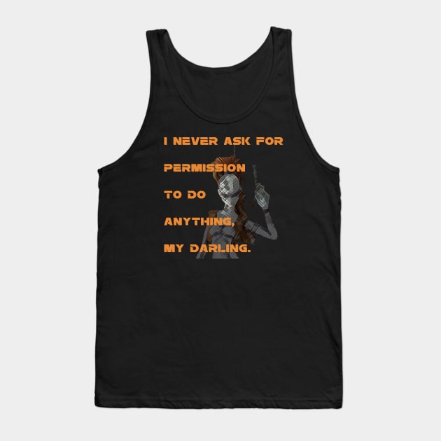 Aurra Sing Bounty Hunter Tank Top by IEatFanBoys